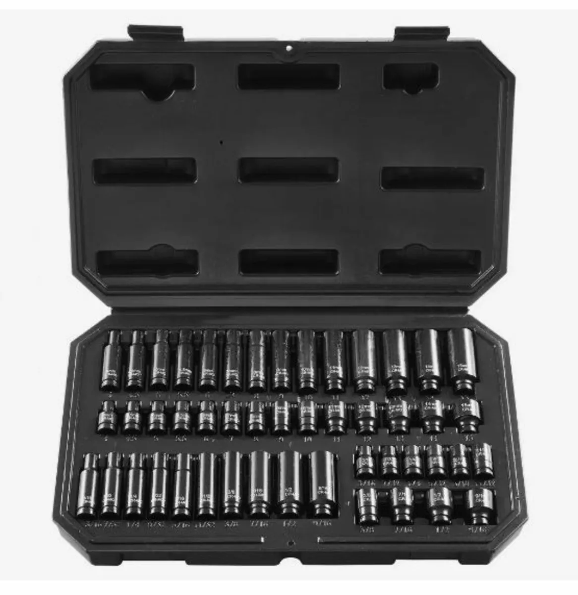 Impact Sockets Set 48pcs 6-Point 1/4" Drive Bit - Image 1