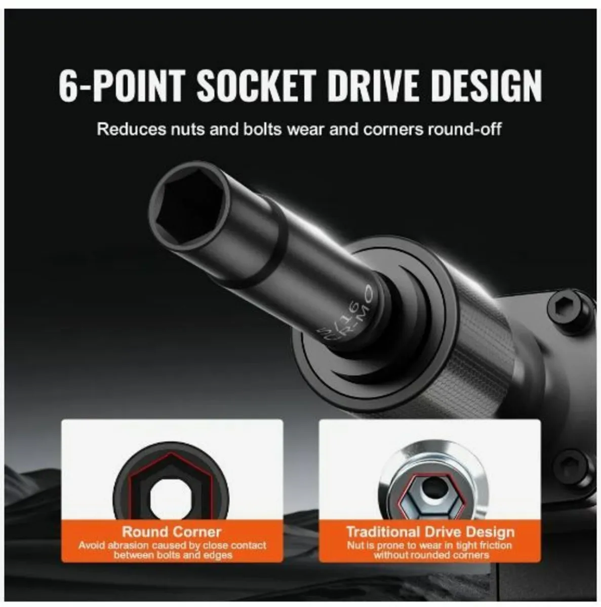 Impact Sockets Set 48pcs 6-Point 1/4" Drive Bit - Image 4