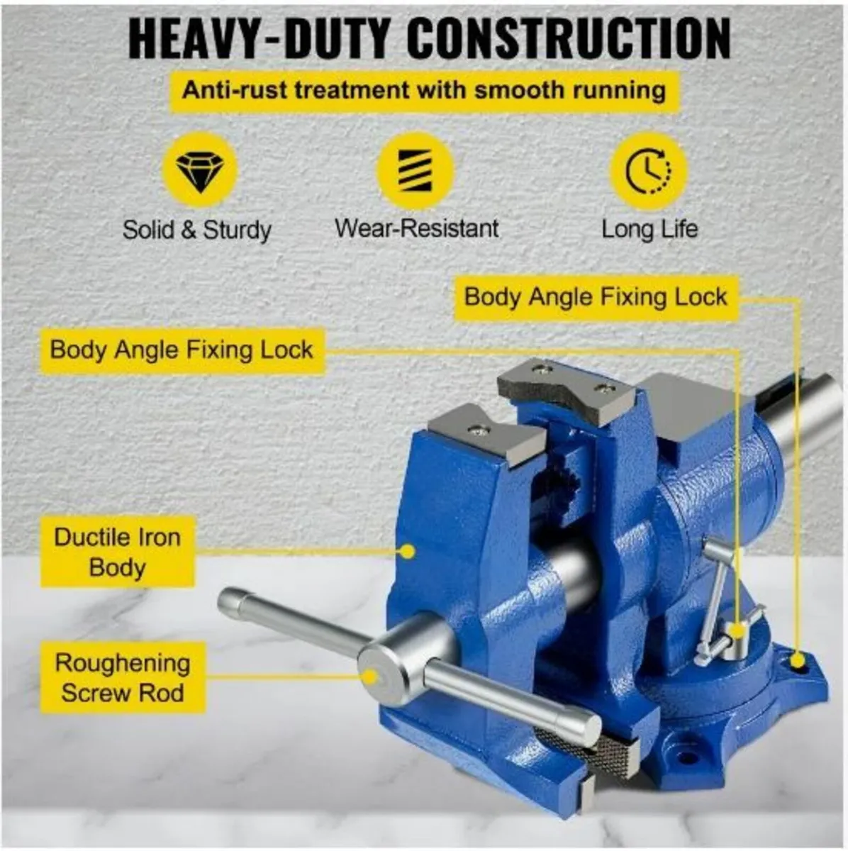 Multipurpose Vise 6-Inch Bench Vise - Image 4