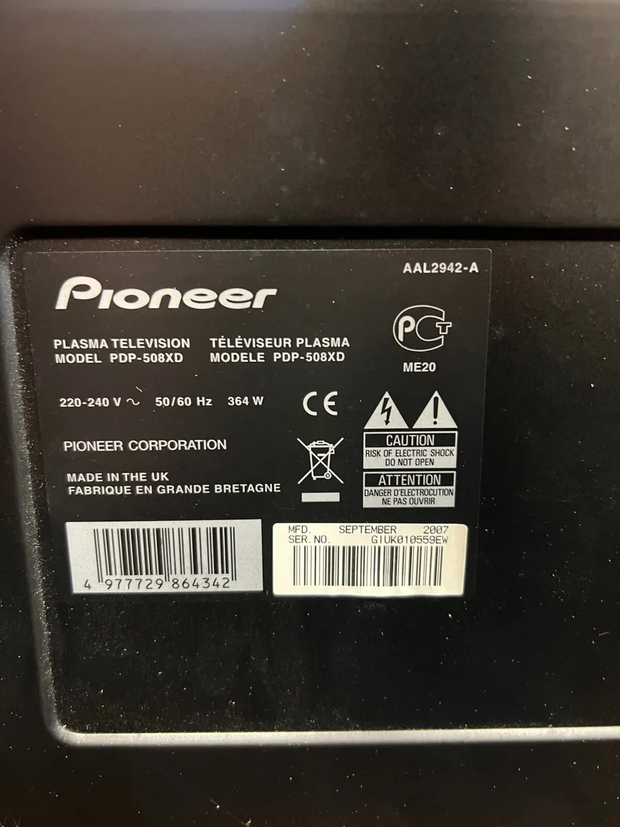Pioneer Plasma Tv 50 inch - Image 3