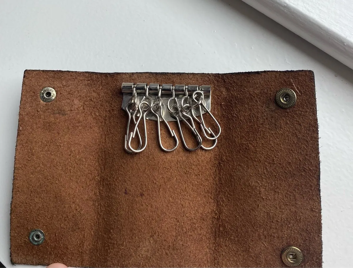 Leather Key Ring Wallet - Image 1