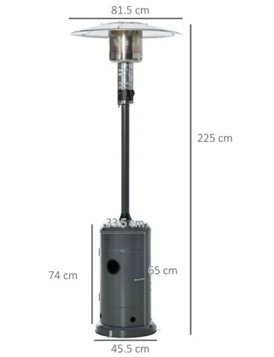 13.5kw Outdoor Gas Patio Heater - Image 2