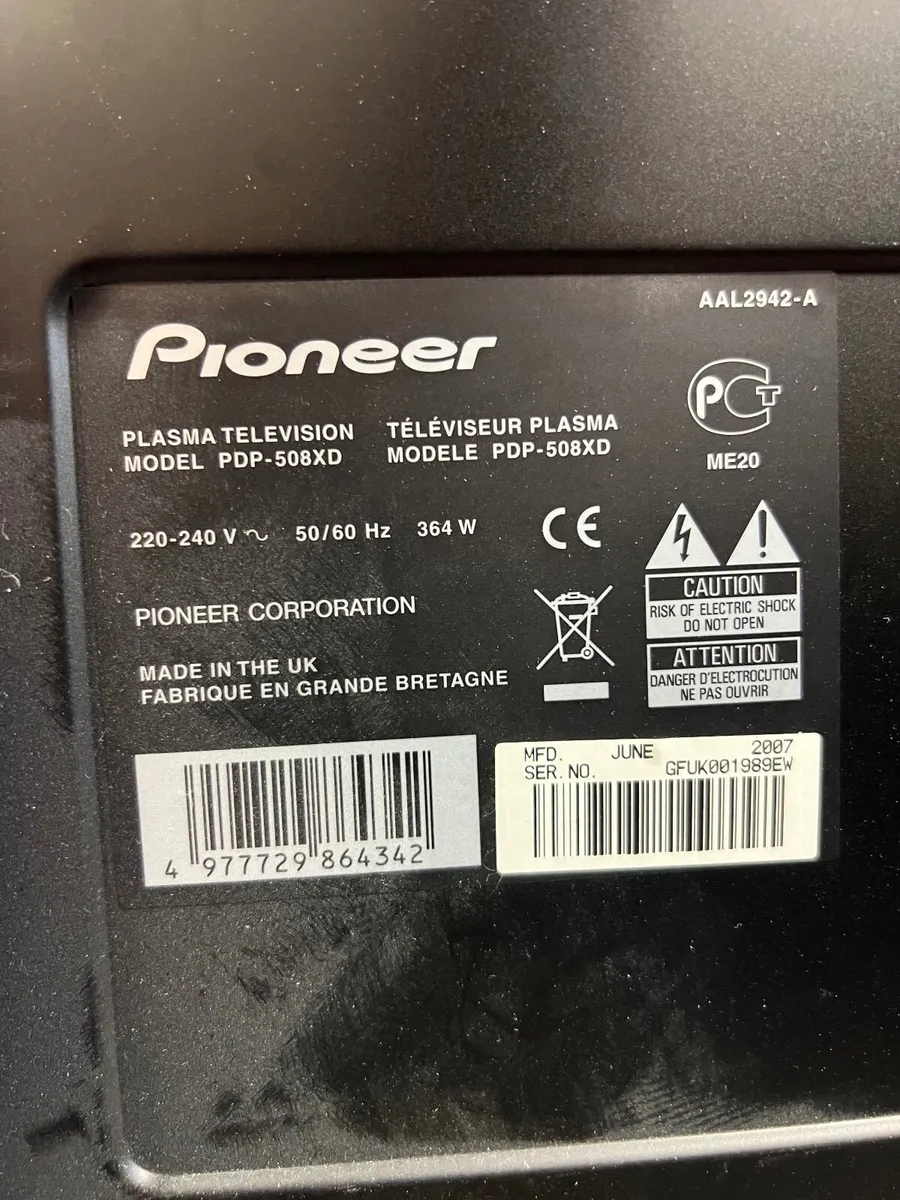Pioneer Plasma Tv 50 inch - Image 4