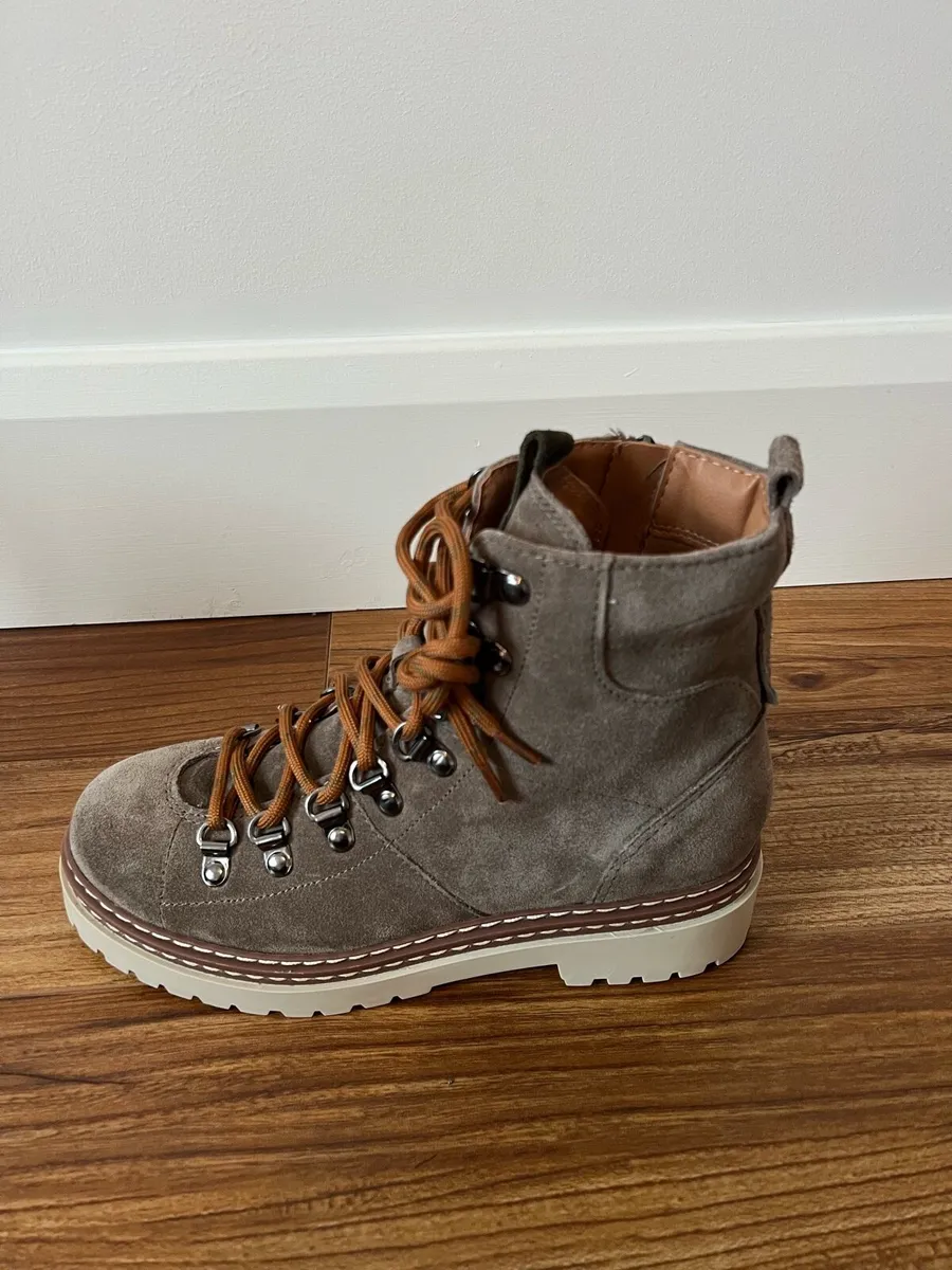 River Island Khaki Leather Boots - Image 4