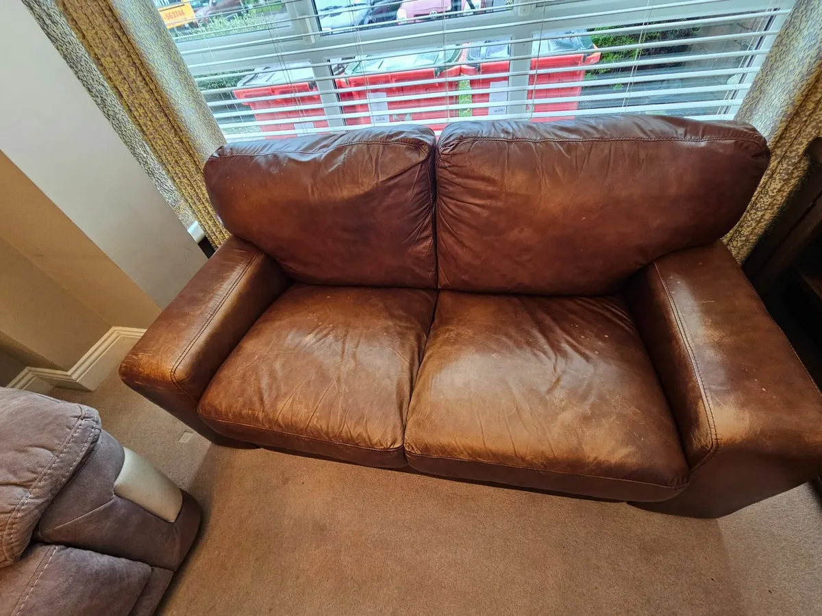 Leather Couch set - Image 2