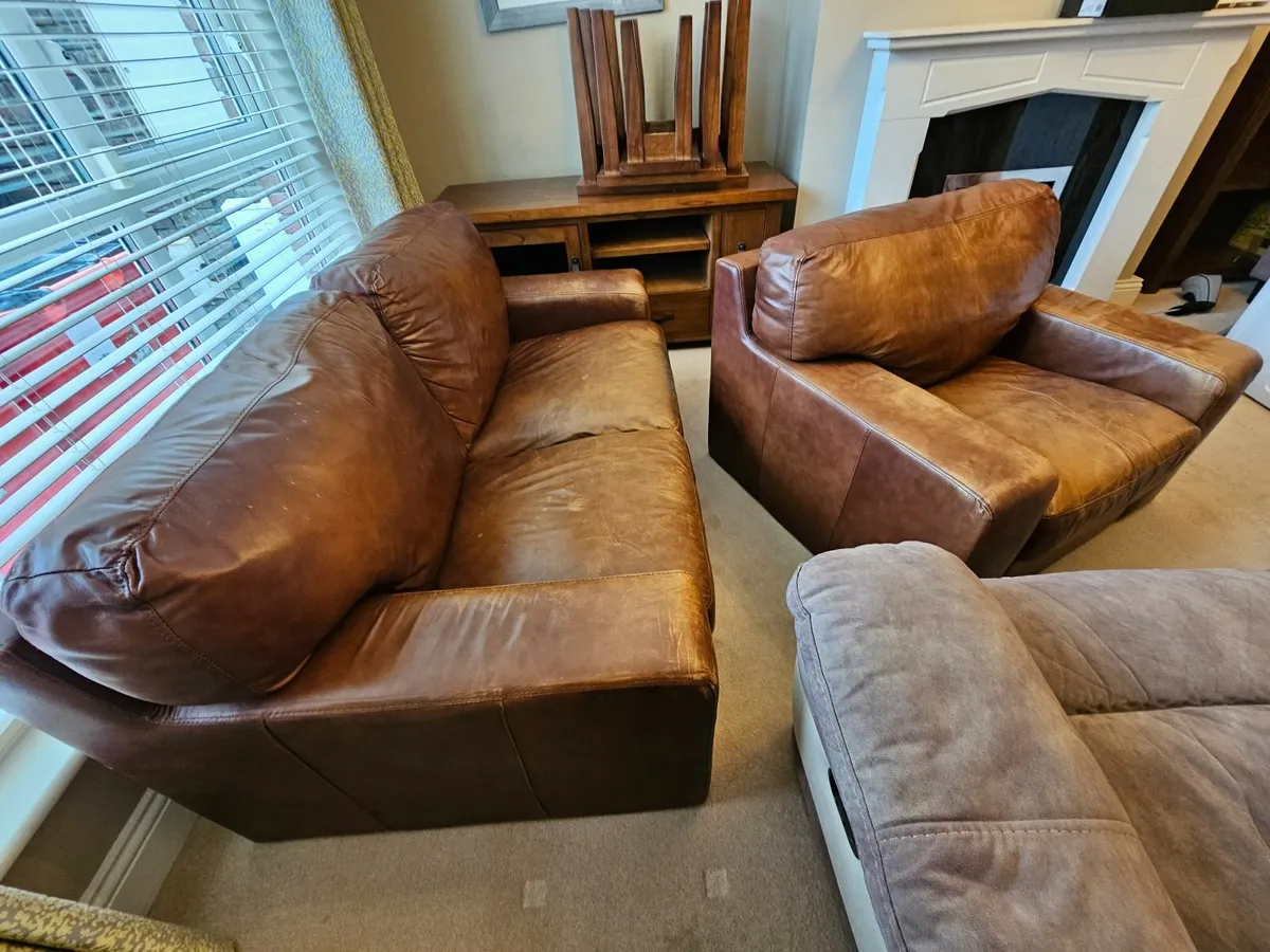 Leather Couch set - Image 3
