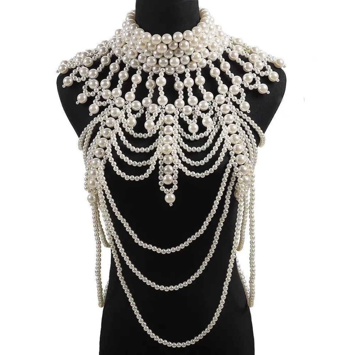 Vintage pearl body chain - Image 2