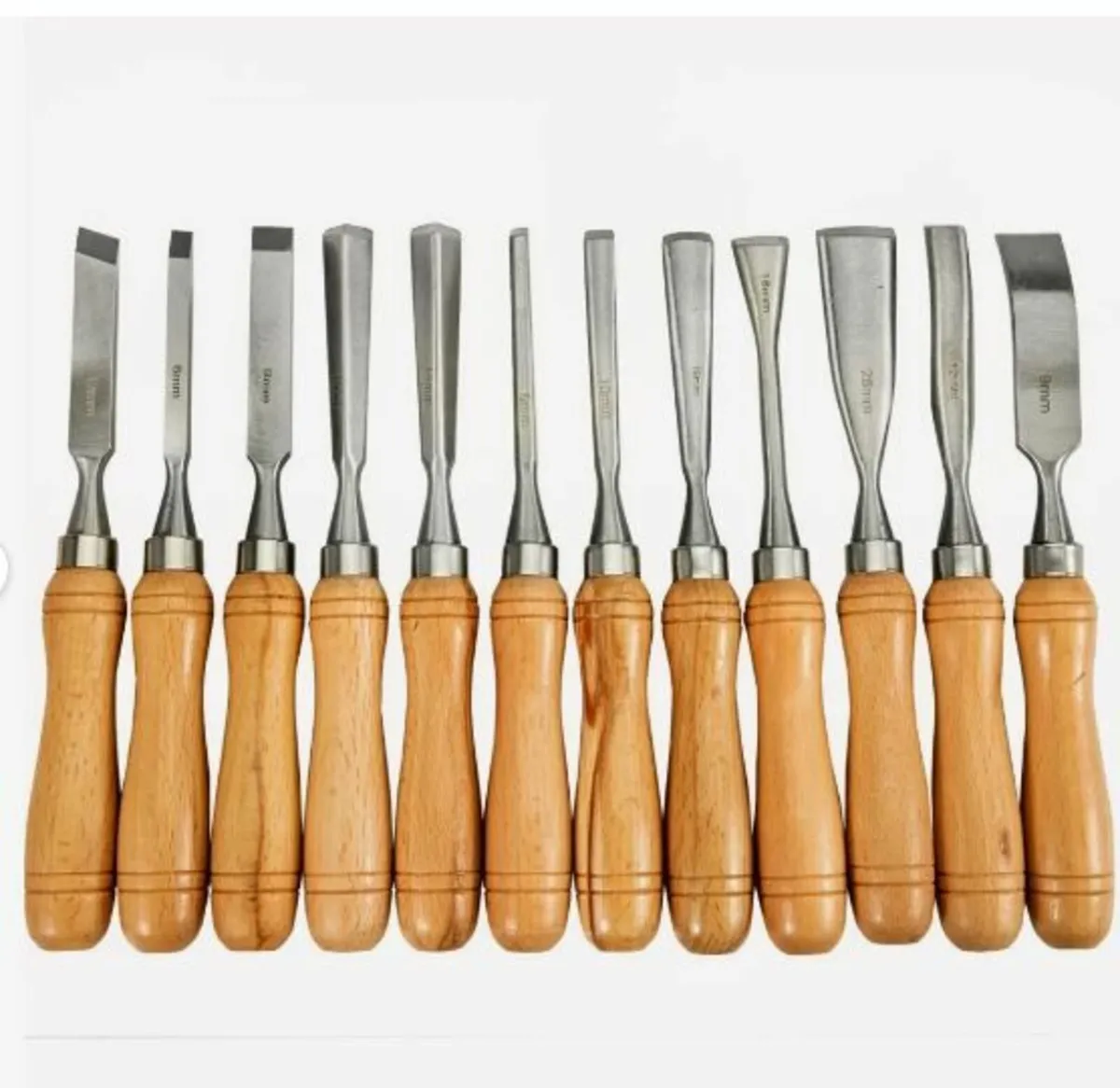Wood Chisel Sets 12pcs Lathe Chisels - Image 2