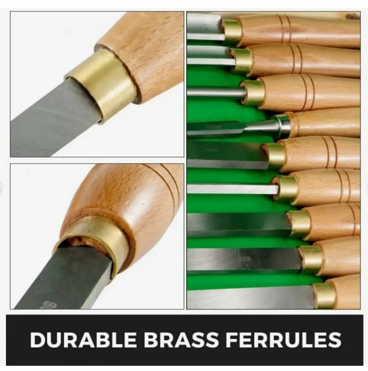 Lathe Chisel Set 8 Piece Steel Brass - Image 3