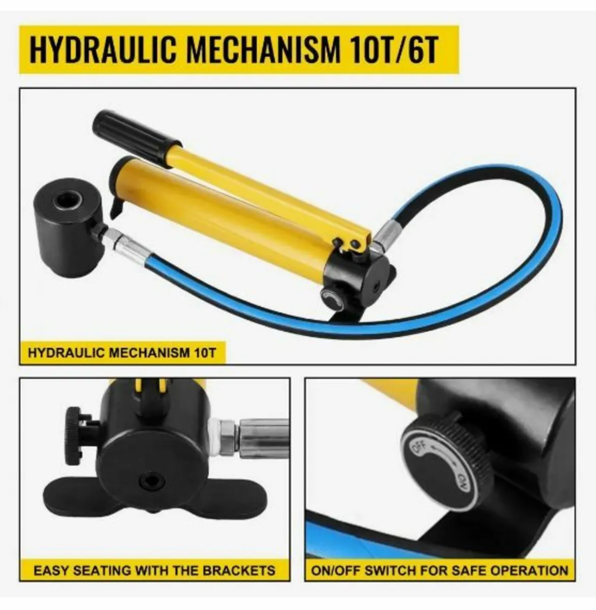 6 Die 10 Ton Hydraulic Knockout Punch - Image 2