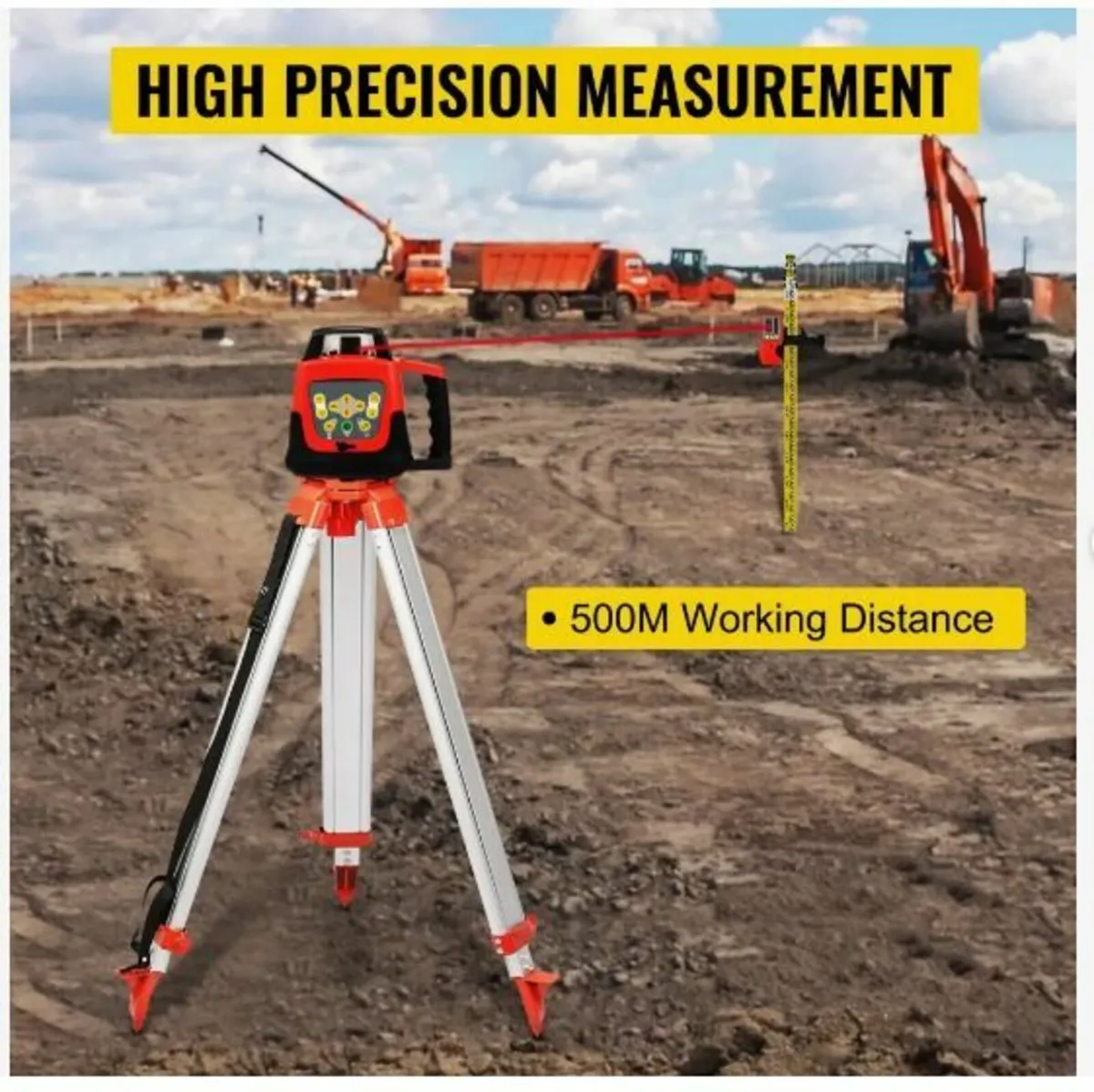 Red Rotary Laser Level Self Leveling - Image 2