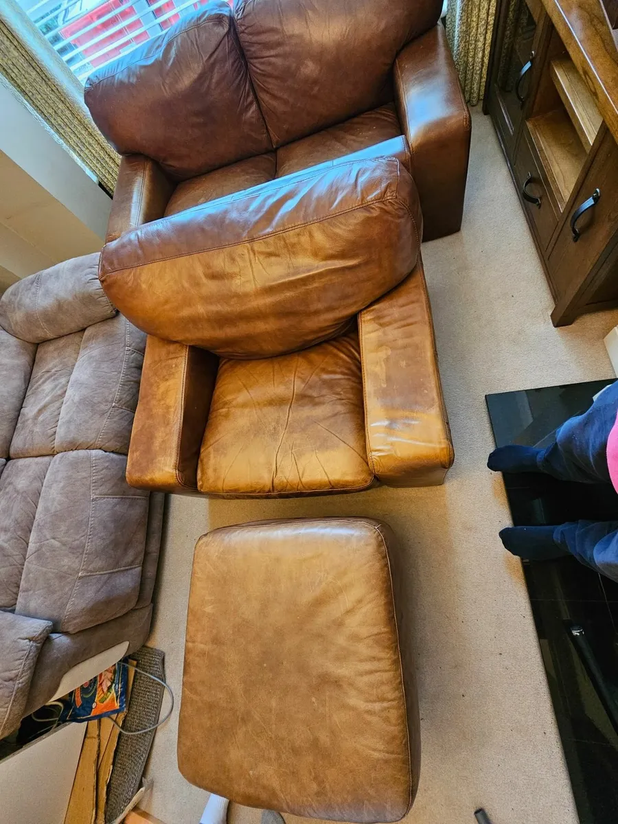 Leather Couch set - Image 1