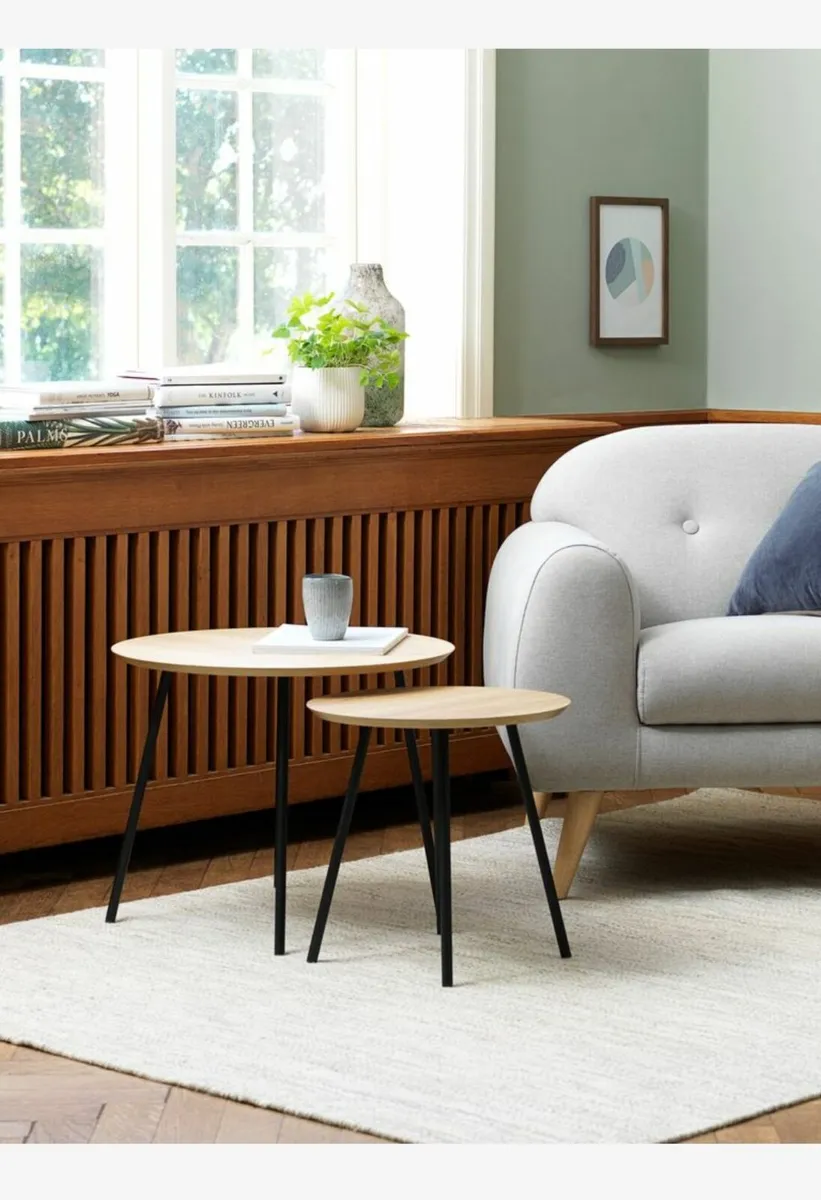 End table NYBO D40 warm oak colour/black - Image 2