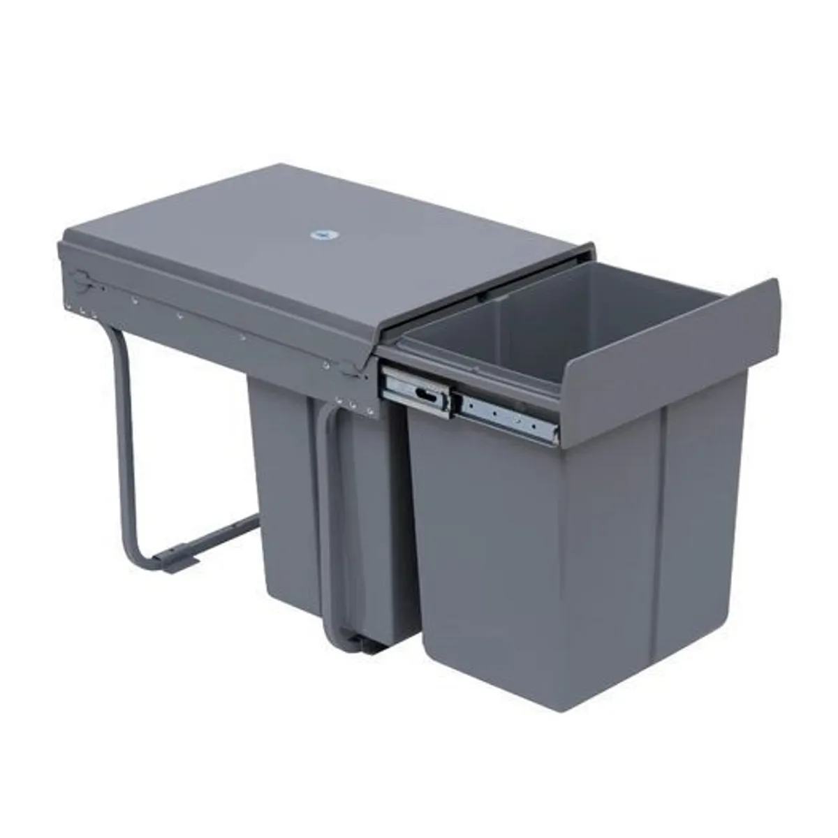Kitchen Recycle Waste Bin 48x34.2x41.8 cm-Grey - Image 2