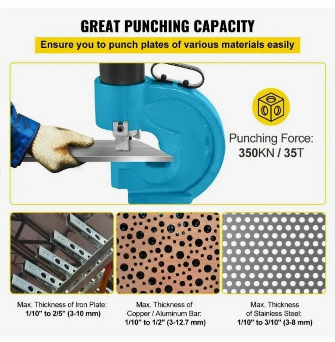 CH-70 Hydraulic Hole Puncher Punching Tool - Image 3