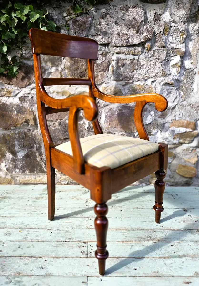 Large High Back Victorian Armchair- Circa 1870 - Image 2