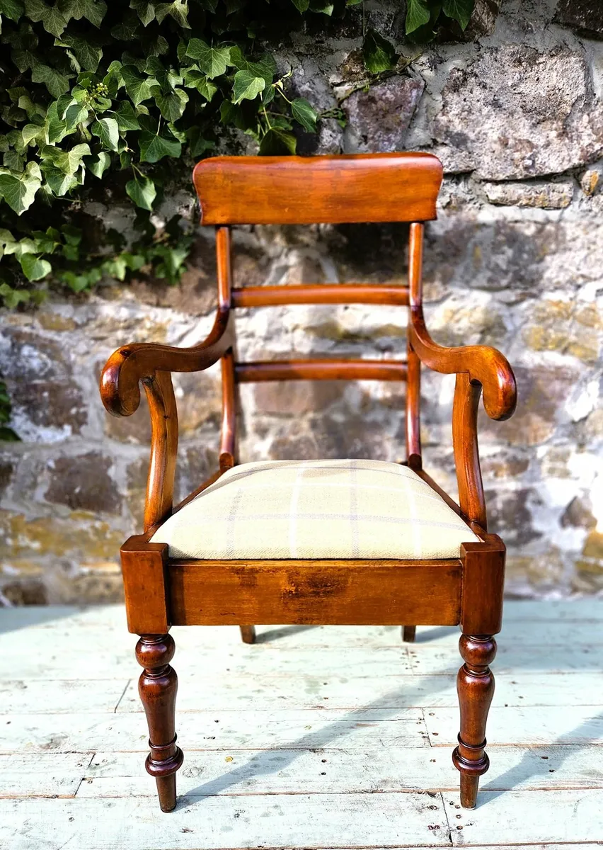 Large High Back Victorian Armchair- Circa 1870 - Image 3