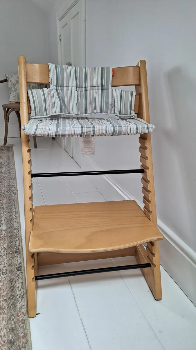 Stokke Tripp Trapp chair and cushion - Image 1