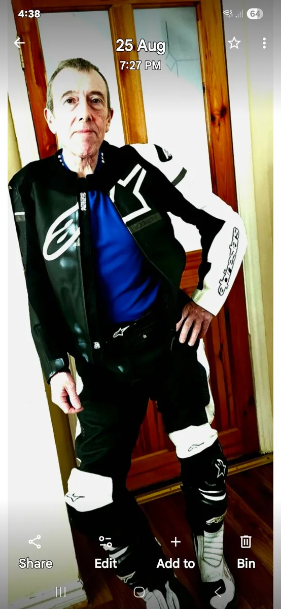 Alpinestars leather 2 piece suit - Image 1