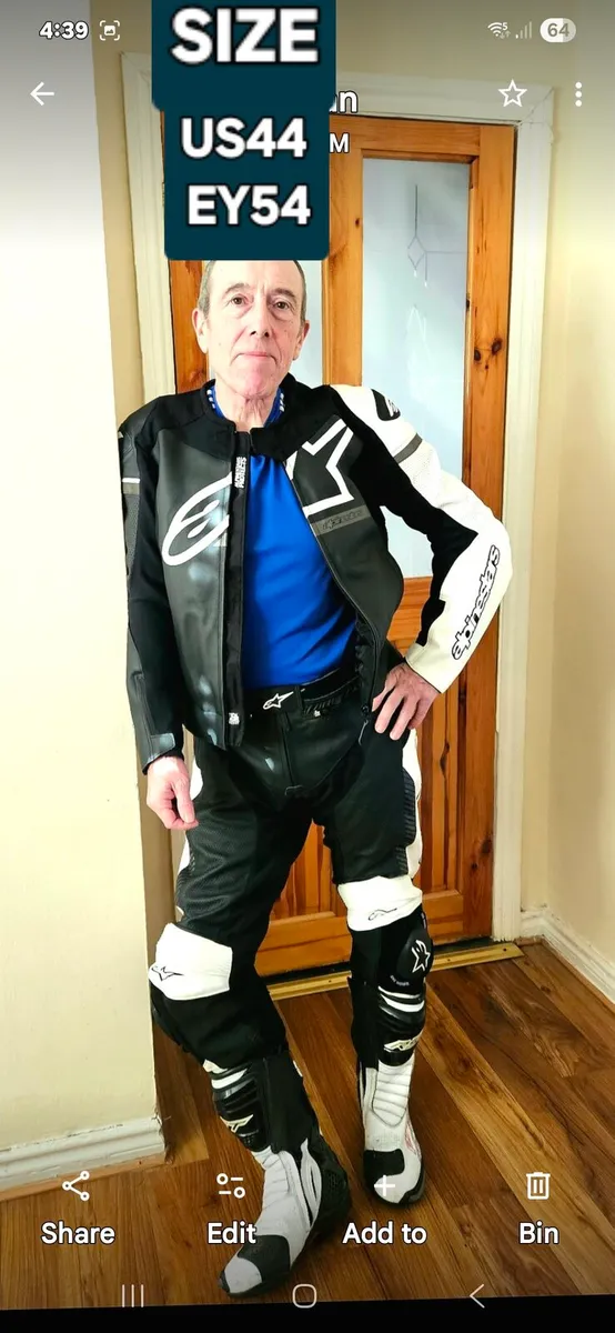 Alpinestars leather 2 piece suit - Image 4