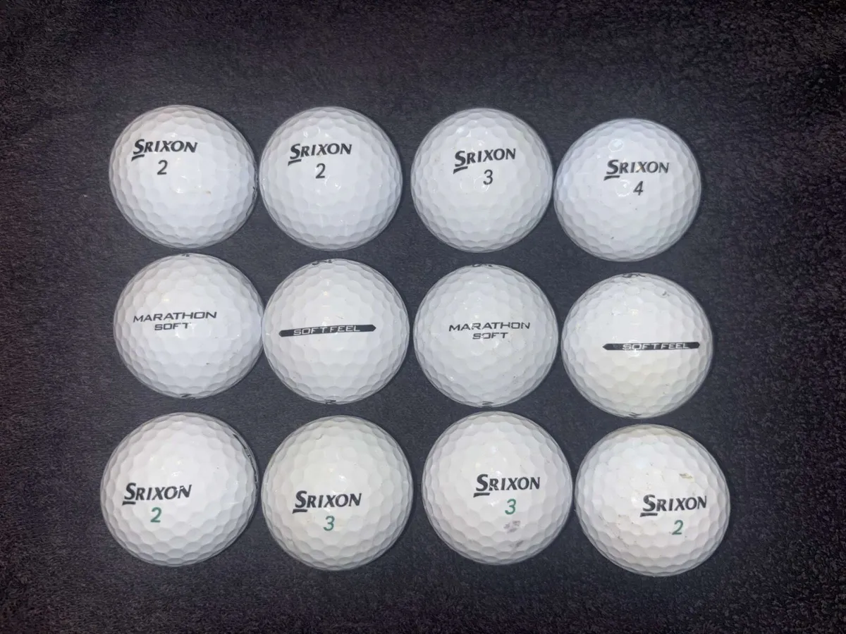 Srixon soft feel and marathon soft feel golf balls