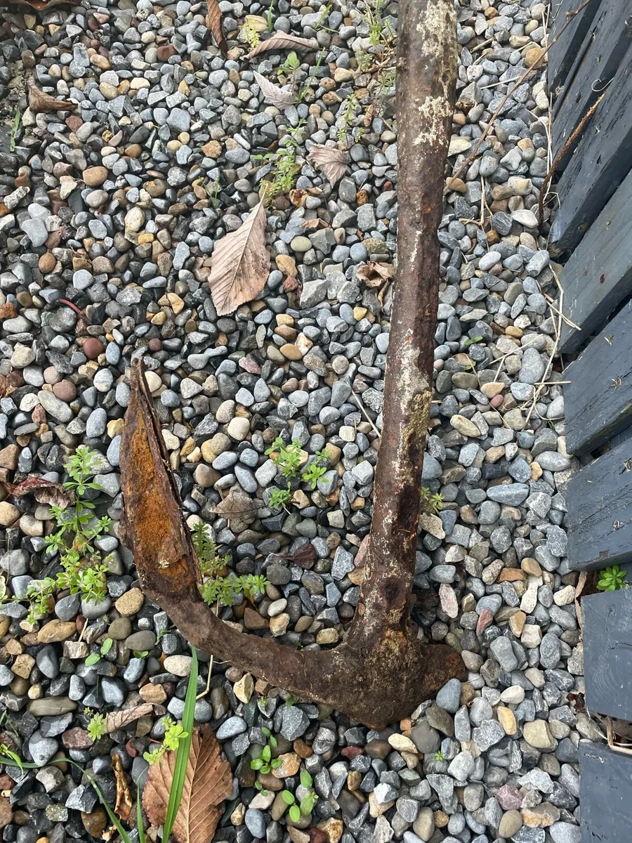 Old lighter boat barge anchor - Image 2