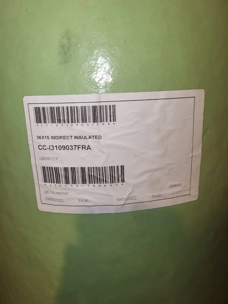 36x15 Indirect Insulated Cylinder Boiler 90ltr - Image 2