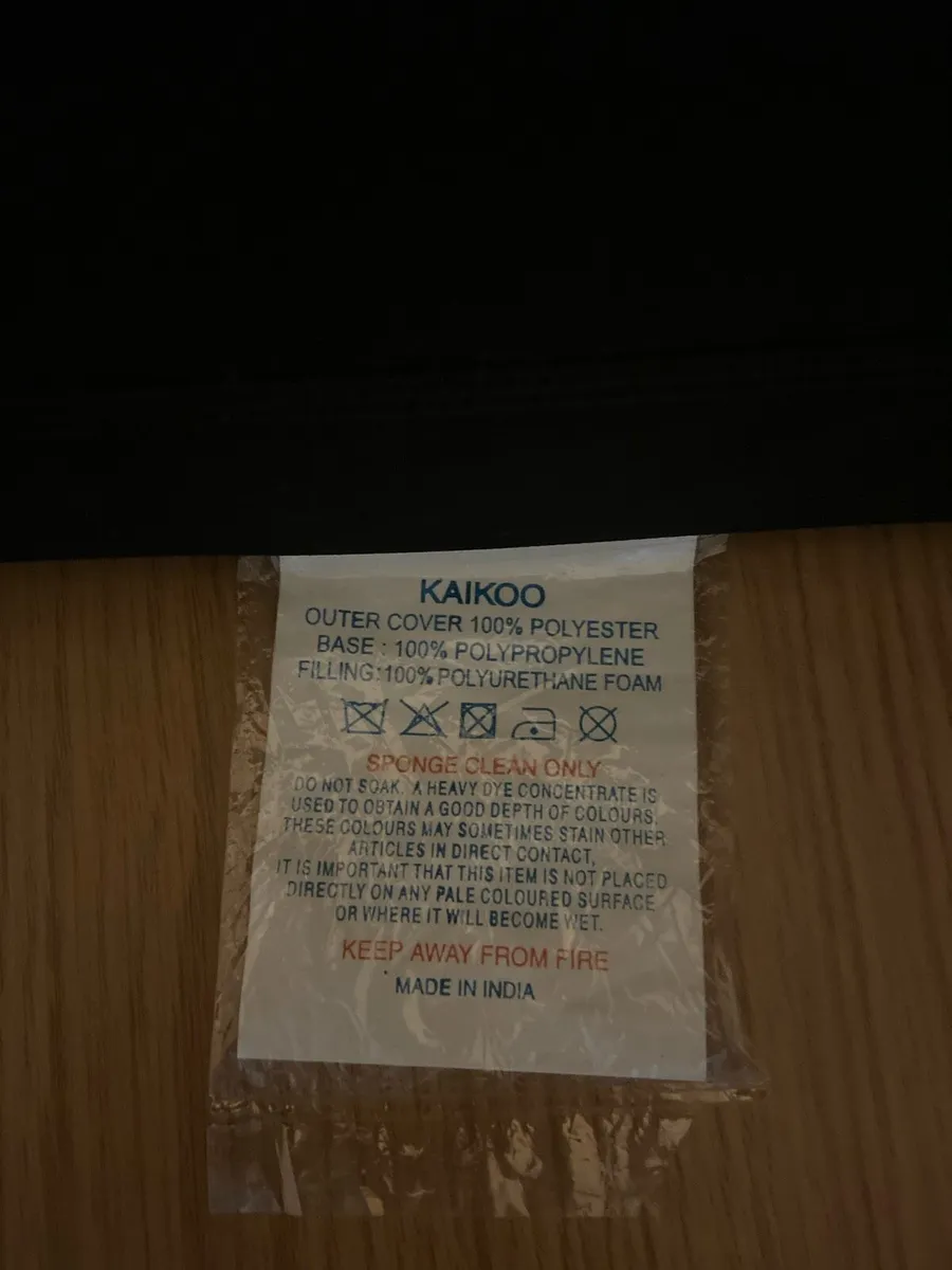 Kaikoo single folding chair bed - black - Image 3