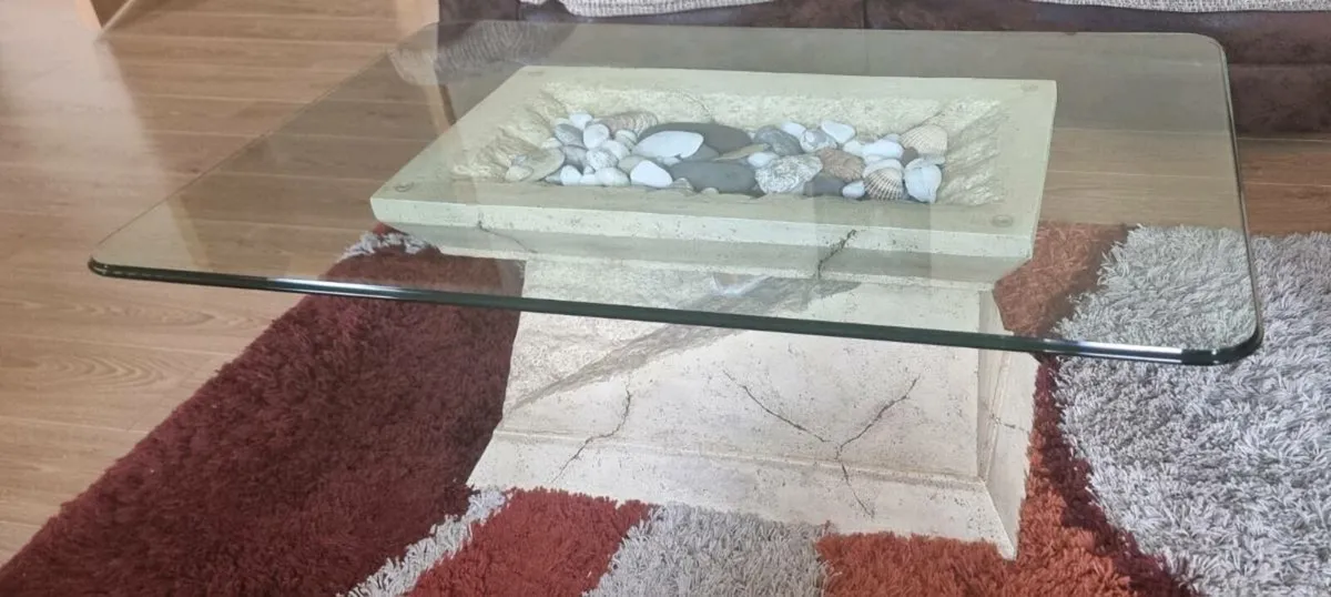 Glass Coffee and Corner Table - Image 1