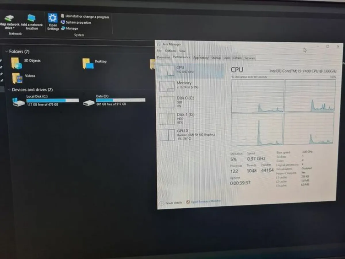Gaming PC i5-7400, RX480 4gb - Image 2