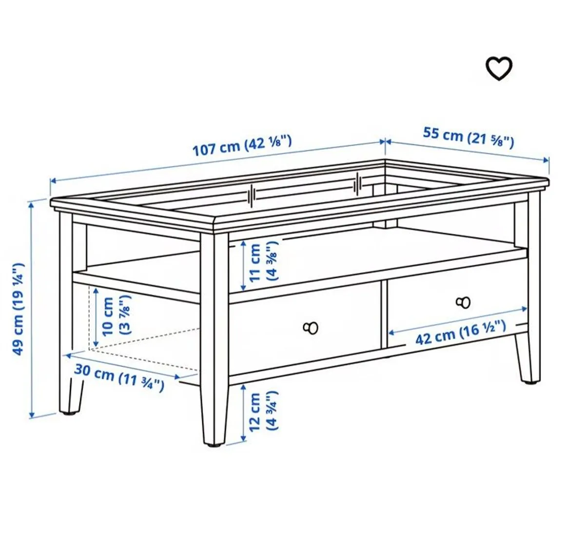 White coffee table - Image 2