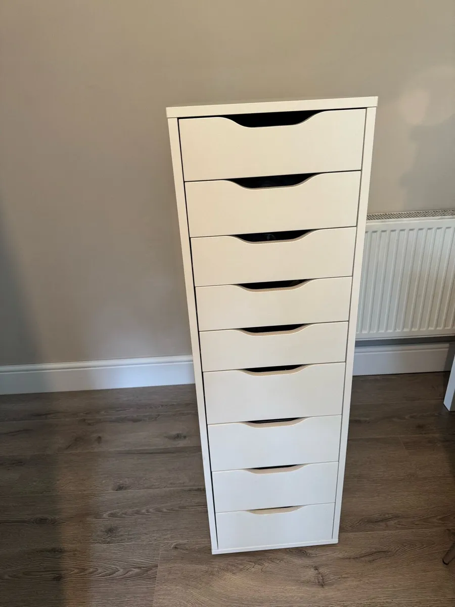 IKEA ALEX drawer unit with 9 drawers - Image 1