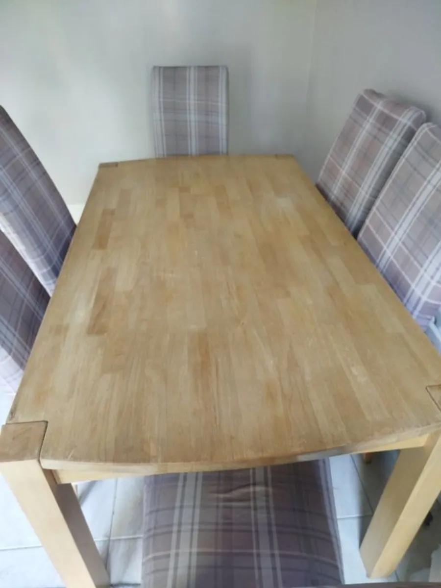 Dinning table and 6 chairs - Image 2