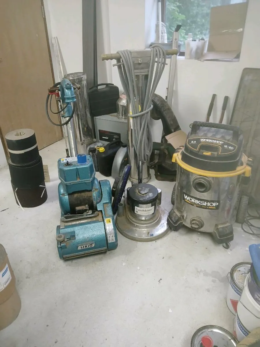 Professional floor sanding machines. - Image 1