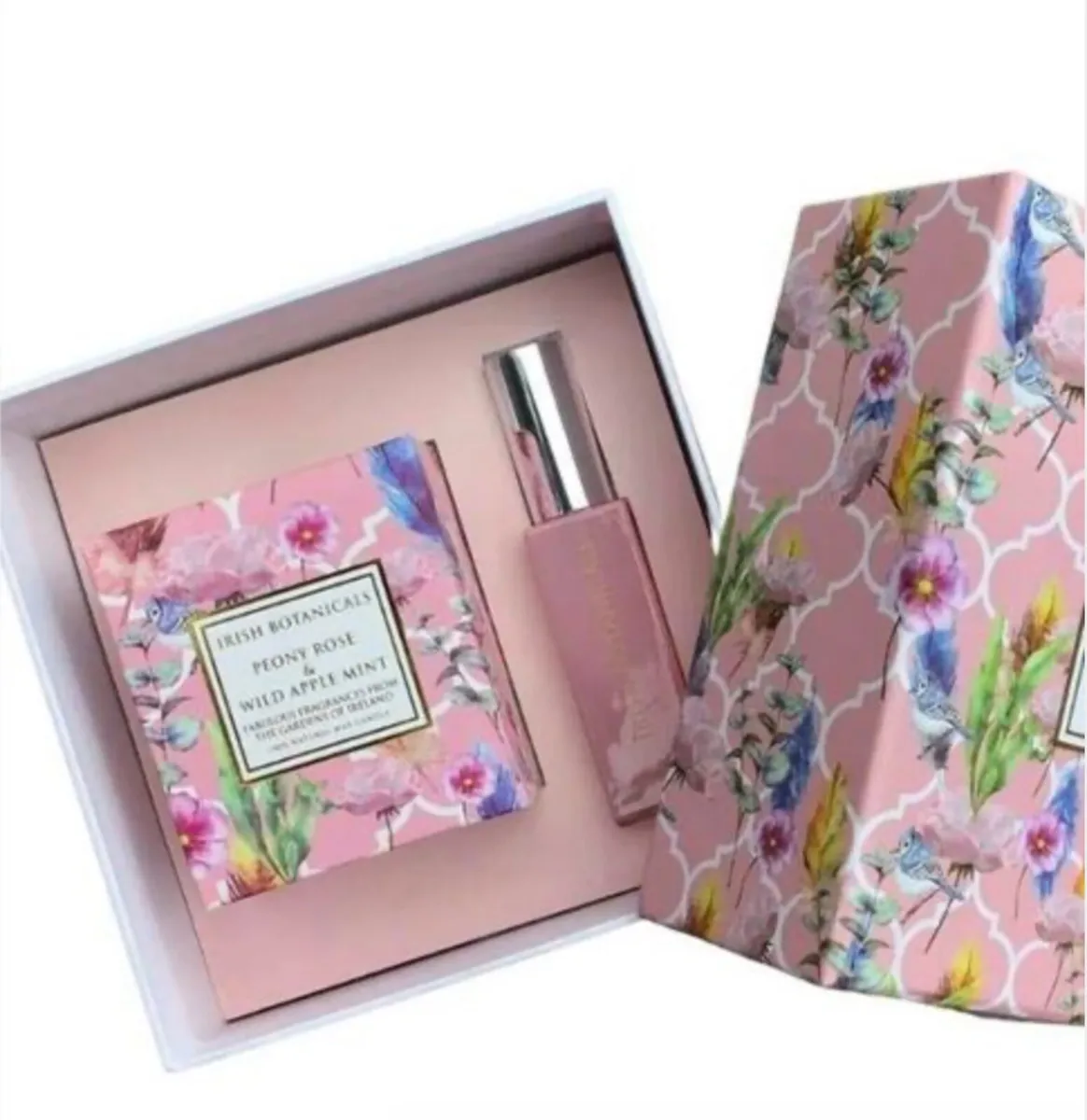 Peony Rose and Wild Apple Mint Wax Candle and Frag