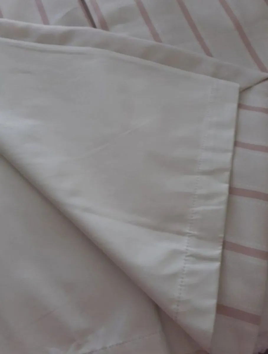 Twill Stripe Blush Curtains (Blinds2go) - Image 4
