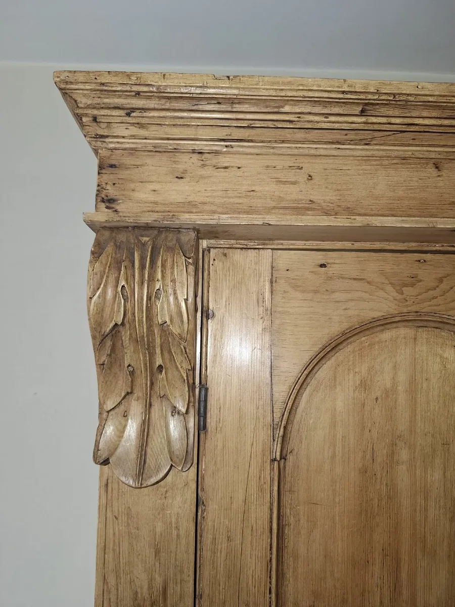Victorian Pine Wardrobe - Image 3