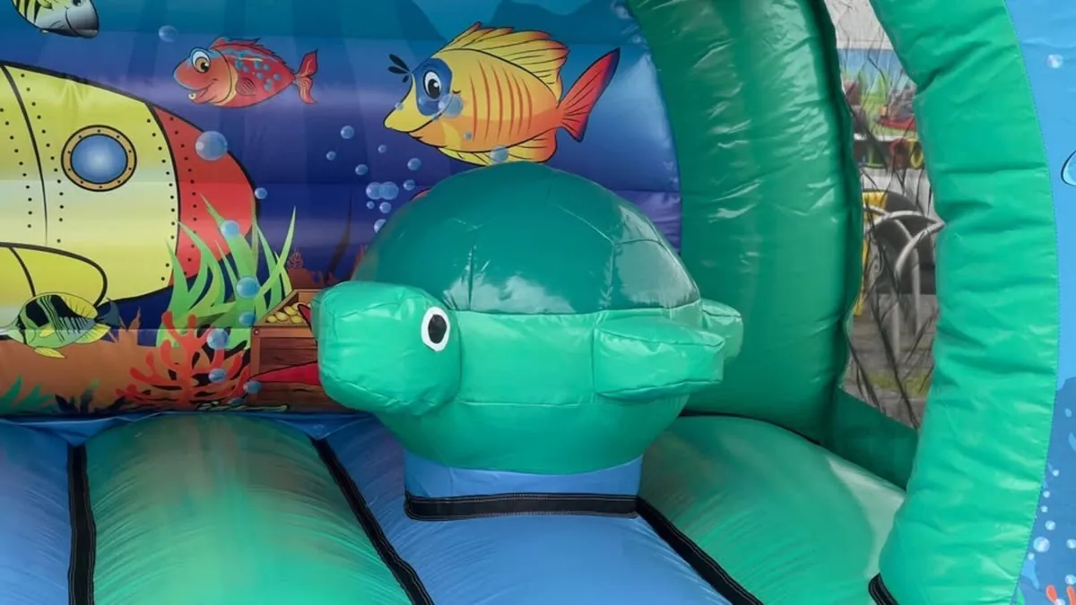 bouncy castle 12 x 12 with blower + mats - Image 4