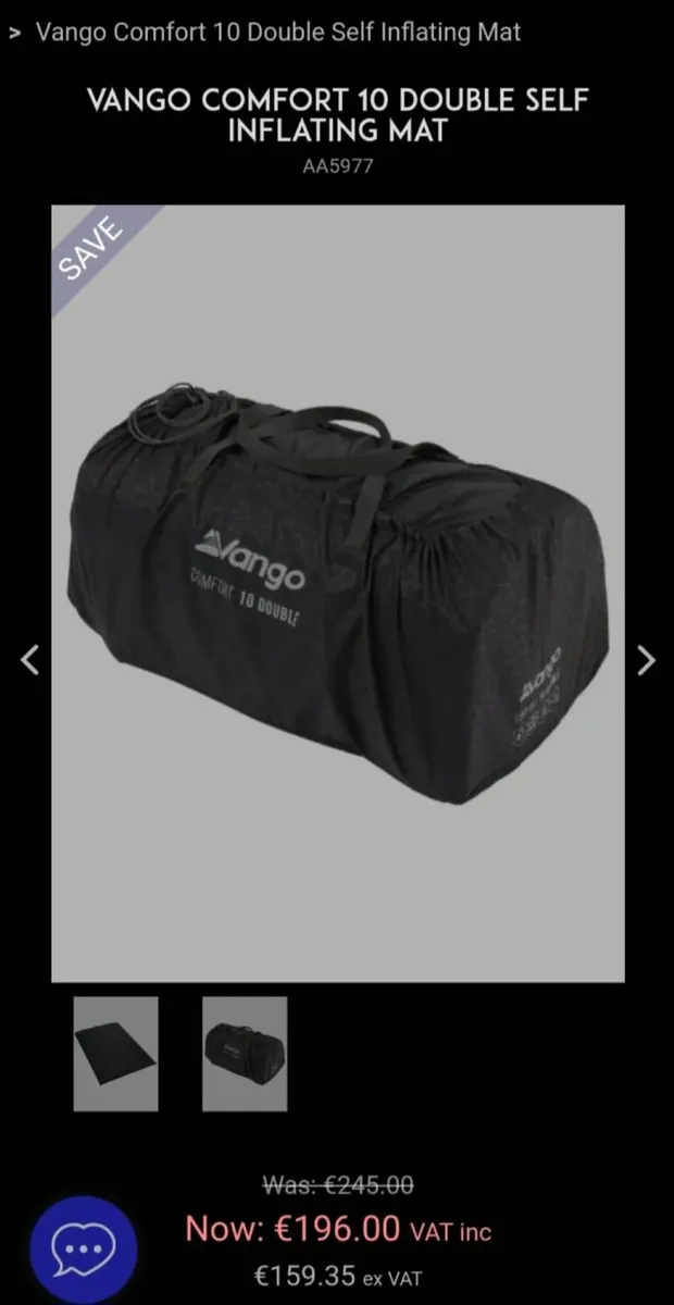 Vango comfort 10 self inflating sleeping mat - Image 3