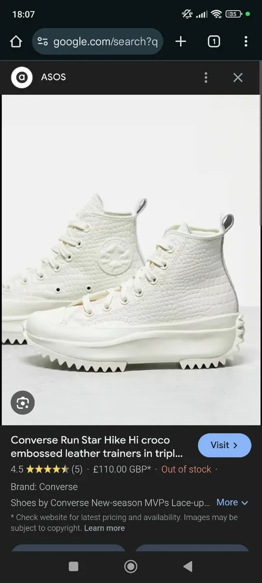 Converse run star hike crocodile pattern - Image 1
