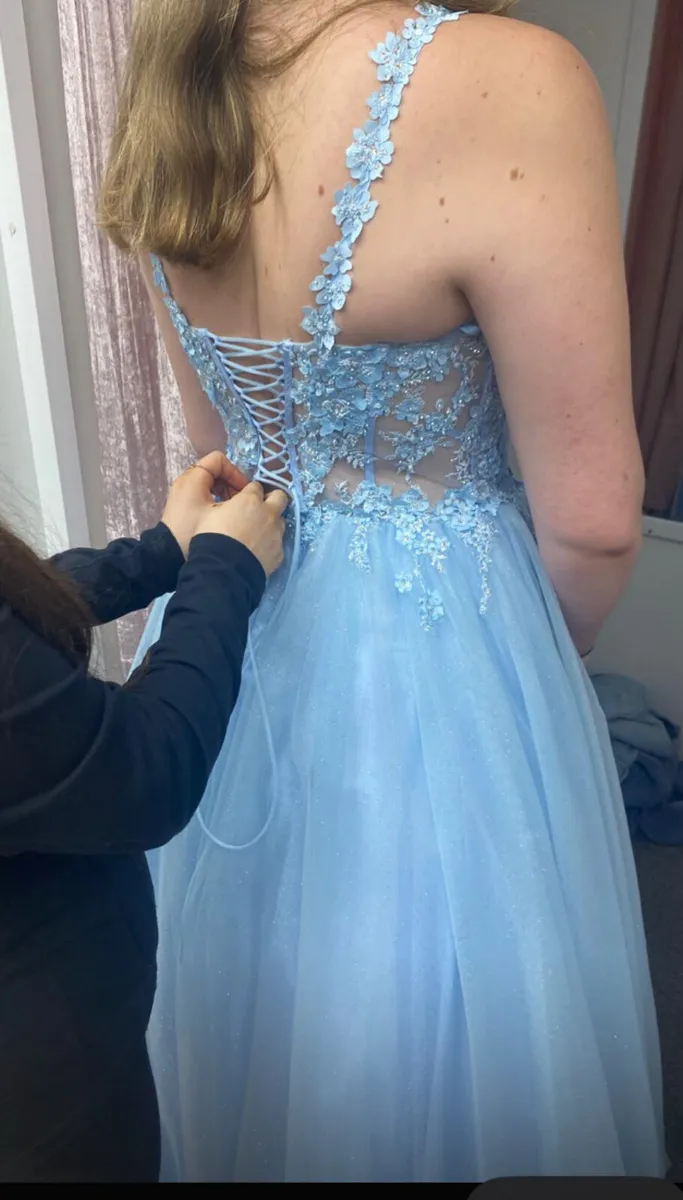 Light blue debs dress - Image 3