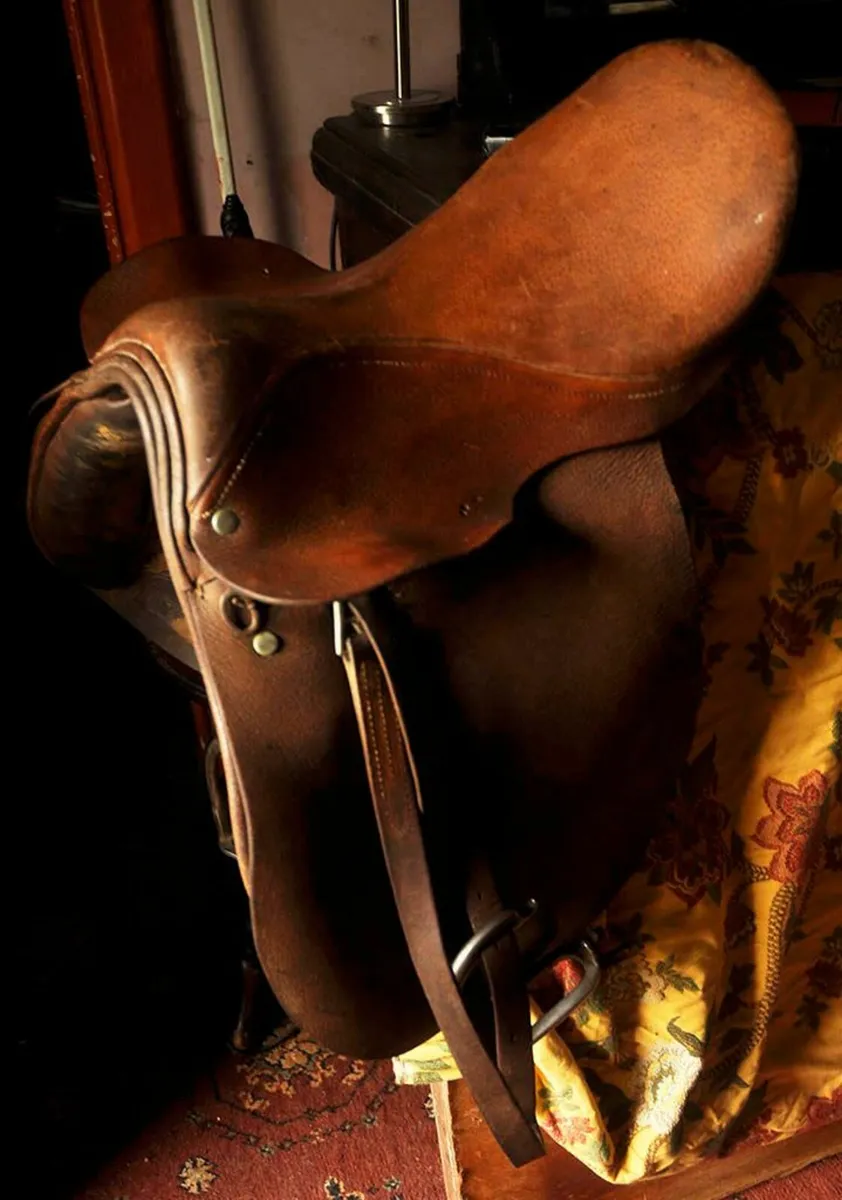 2 Vintage Leather Riding Saddles Equestrian - Image 2