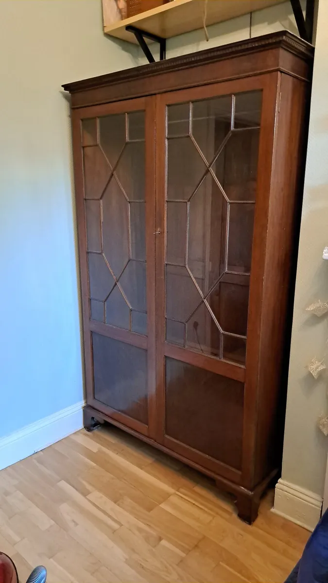 Antique Astragal Glazed double wardrobe - Image 4