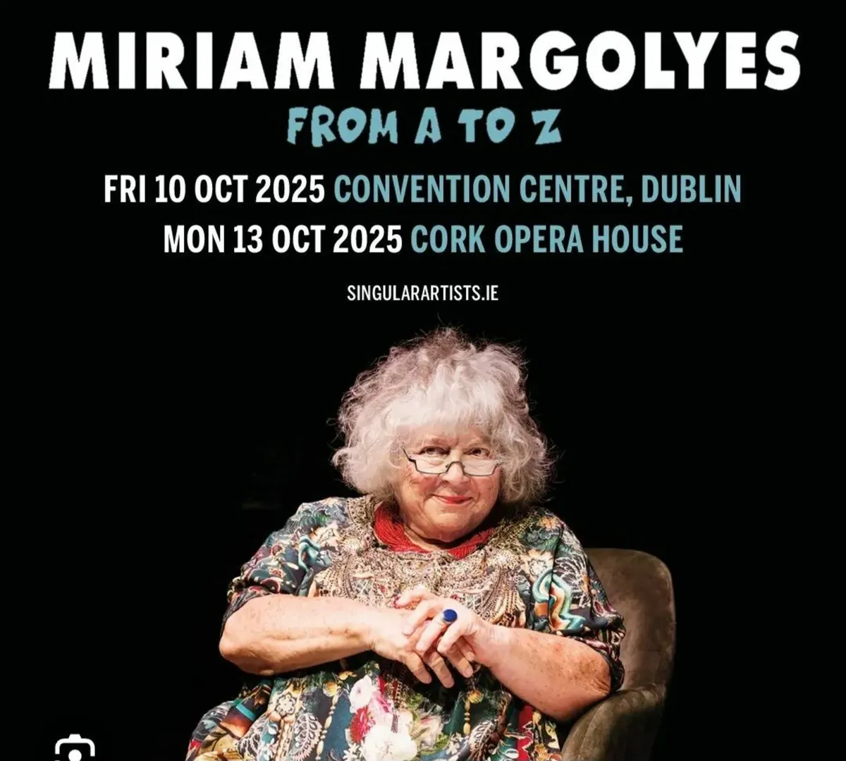 Ticket  Miriam Margolyes Dublin