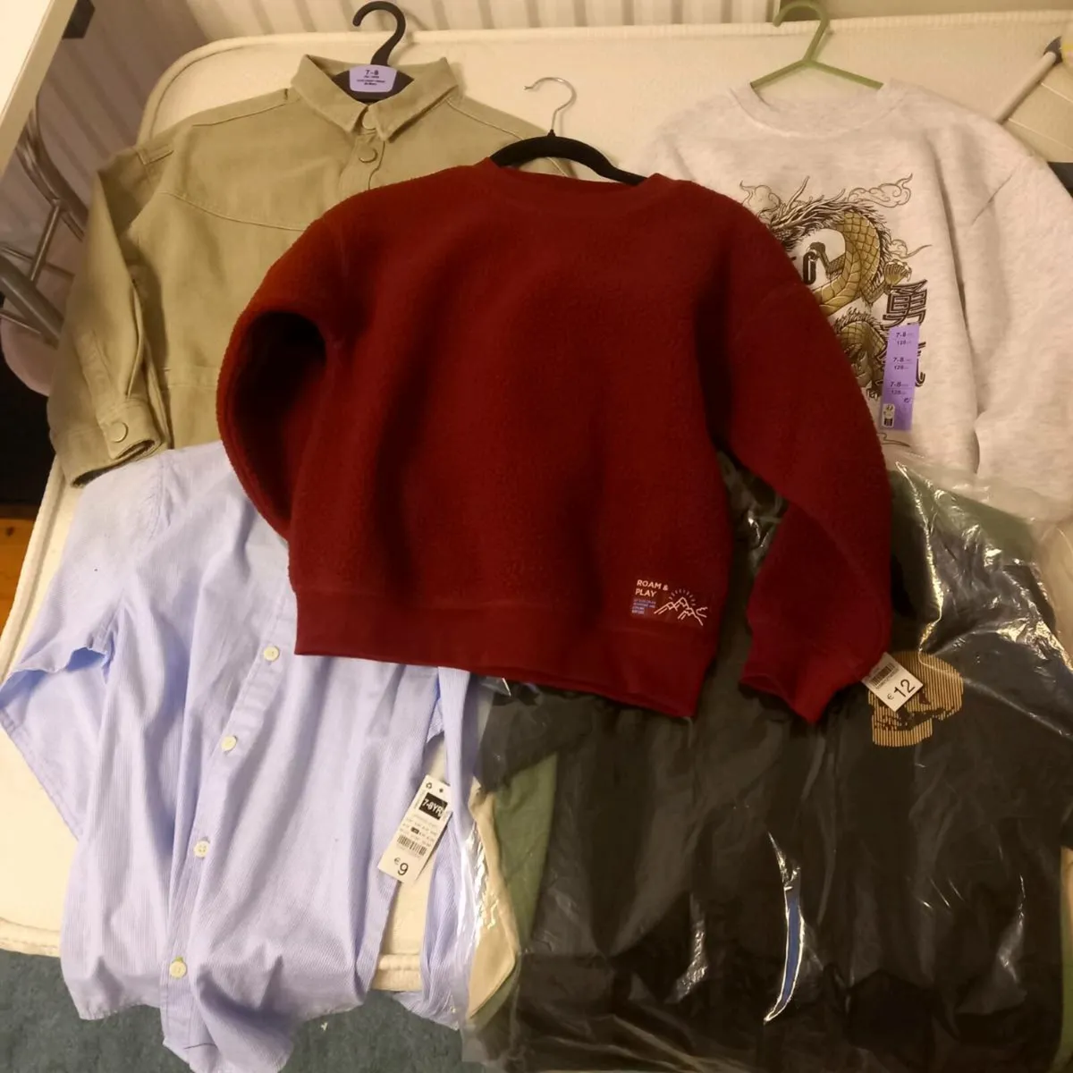 Collection of 6 boys long sleeve shirts/tops new - Image 1