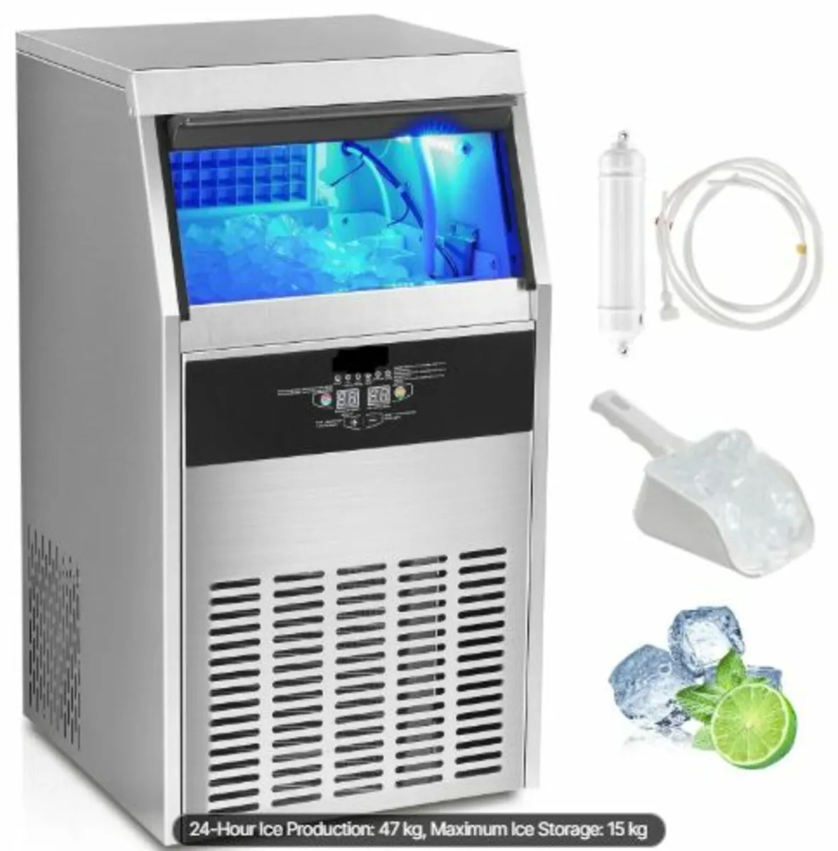 Commercial Ice Maker Freestanding Cabinet Machine - Image 1