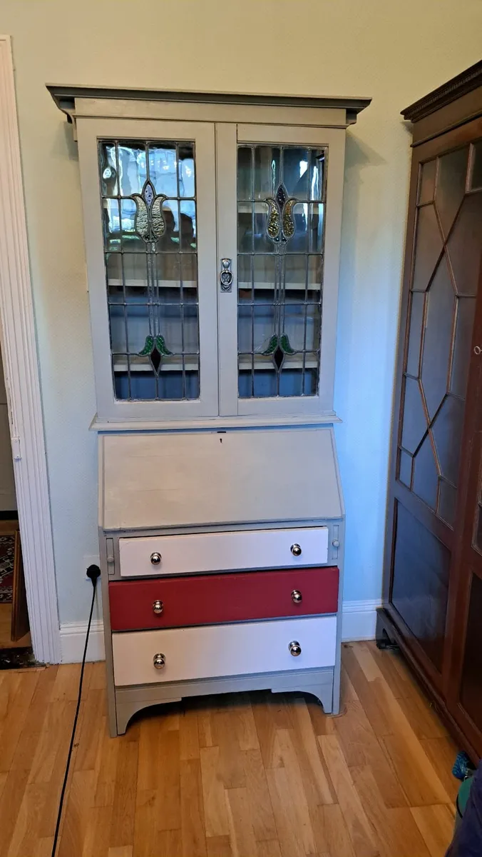 Antique Oak Bureau upcycled - Image 2