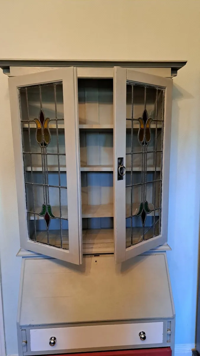 Antique Oak Bureau upcycled - Image 4