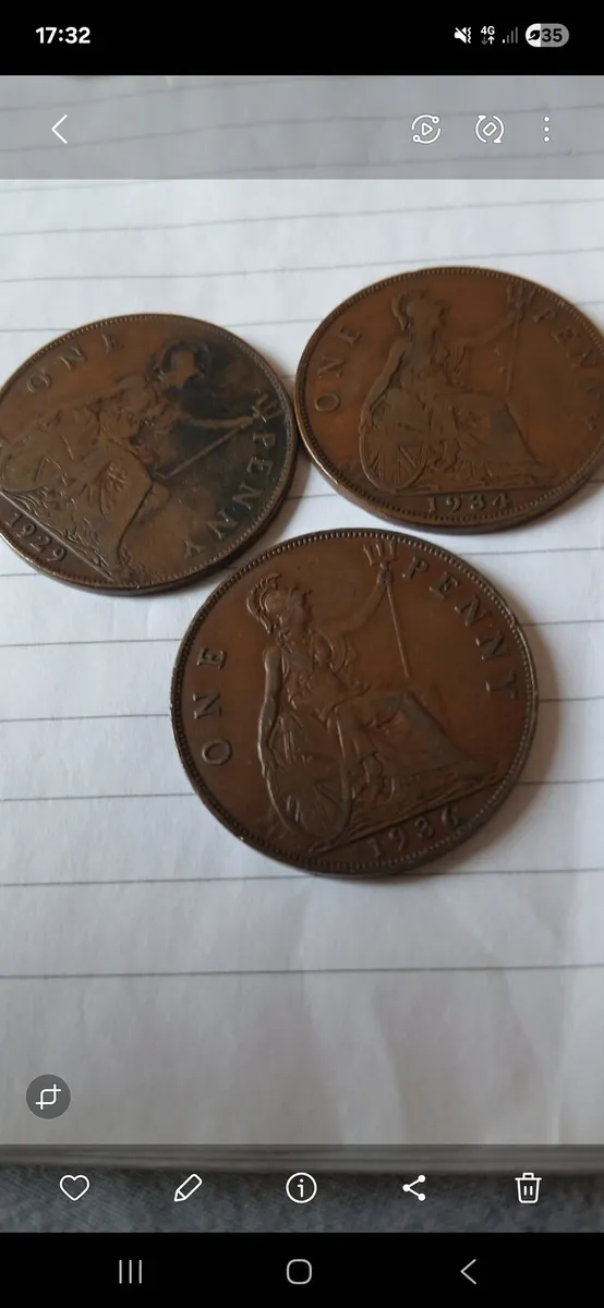 British one benny coins