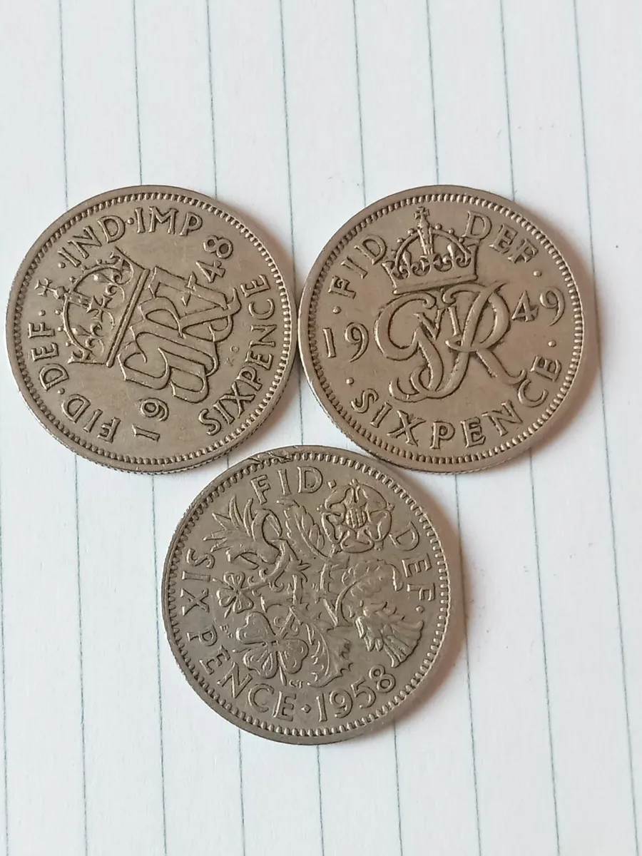 Sixpence coins - Image 1